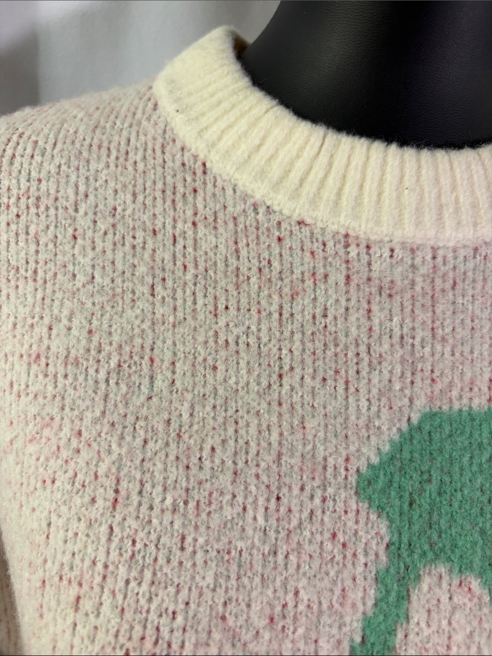 NWT A New Day White Multicolor Ciao Ciao Cherry Print Crewneck Sweater - Picture 7 of 16
